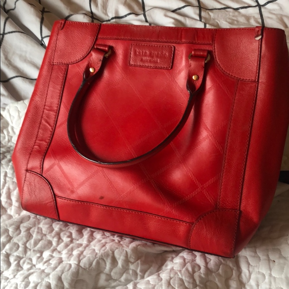Kate space red laptop bag